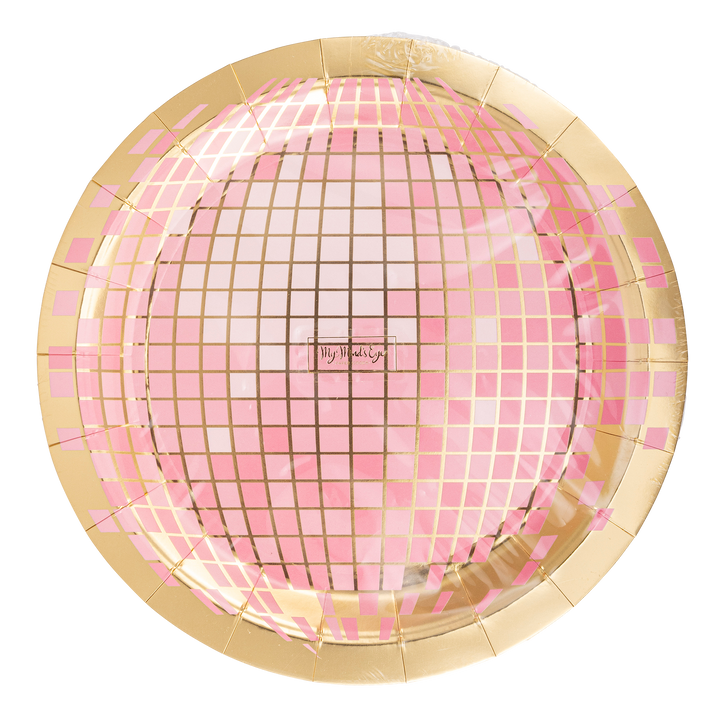 Disco Ball Paper Plate