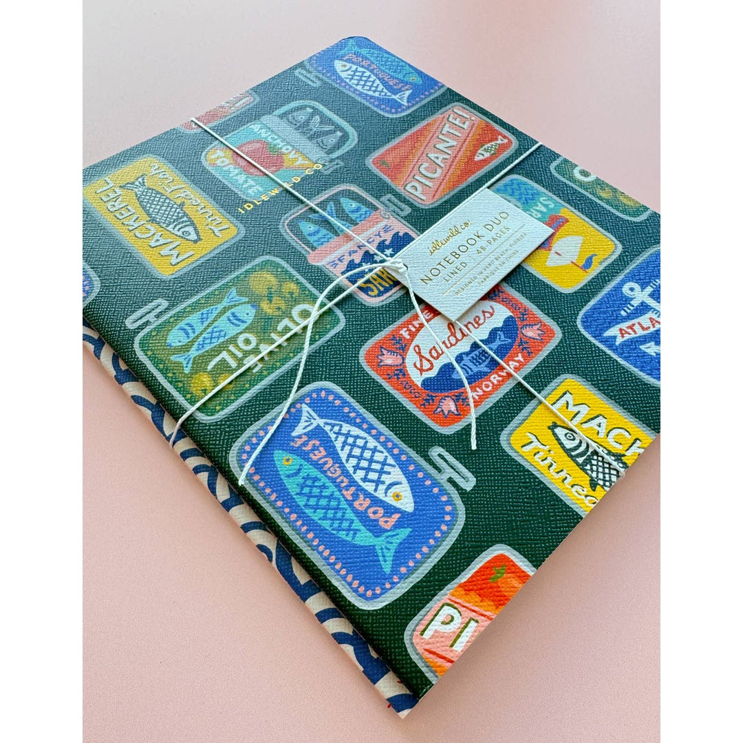 Tinned Fish Notebook Duo