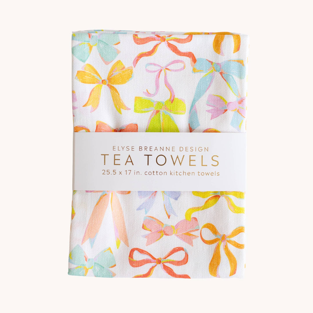 Rainbow Bows Tea Towels