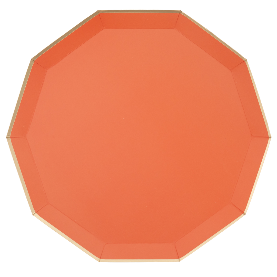 Sunkissed Orange Dinner Plates