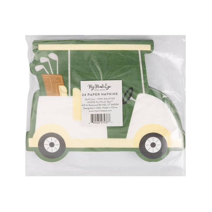 Golf Cart Shaped Napkins