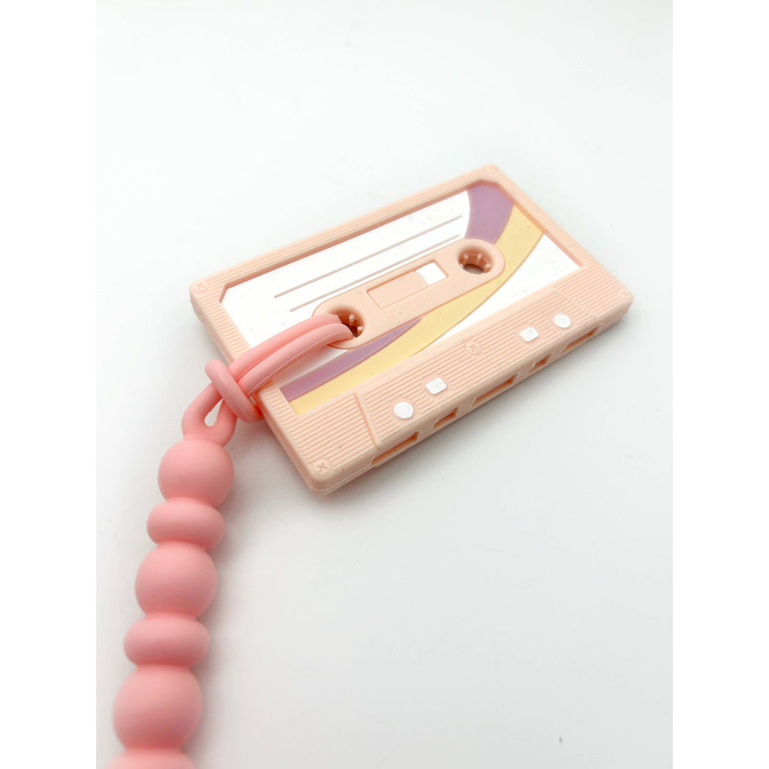 Cassette Tape Teether with Clip