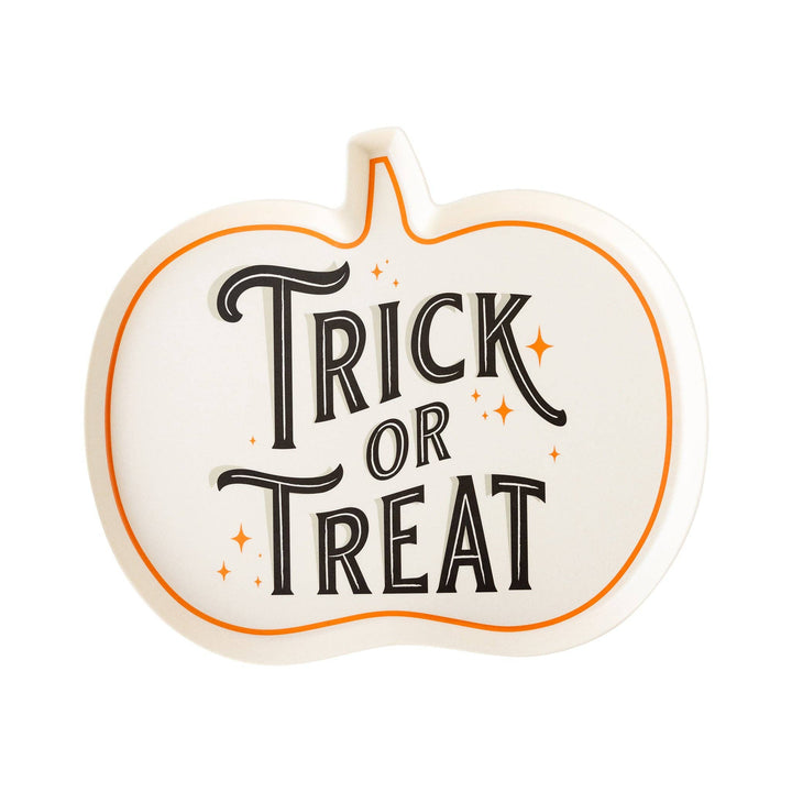 Trick or Treat Shaped Bamboo Plate