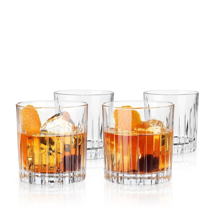 Crystal Lowball Glasses - Set of 4