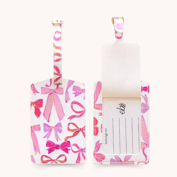 Pink Bows Luggage Tag