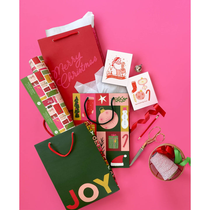 Merry Script Gift Bag