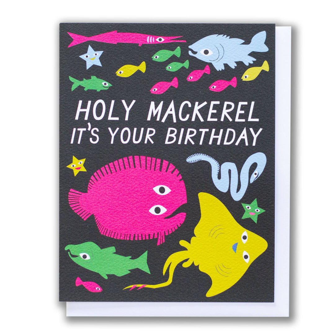 Holy Mackerel Birthday Note Card