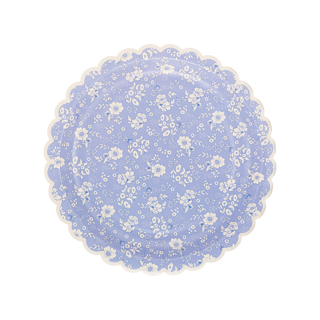 Liberty Floral Lavendar Paper Plate