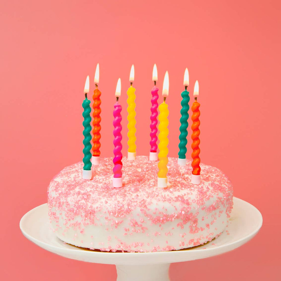 Twisted Rainbow Birthday Candles