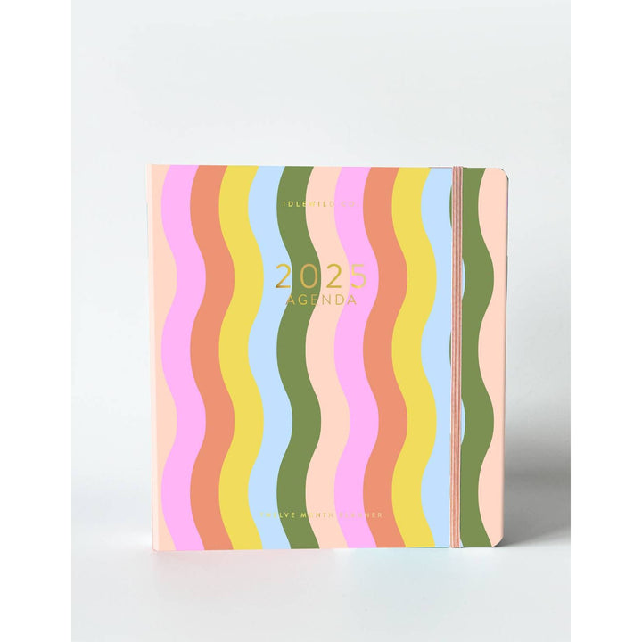 2025 Rainbow Waves Planner