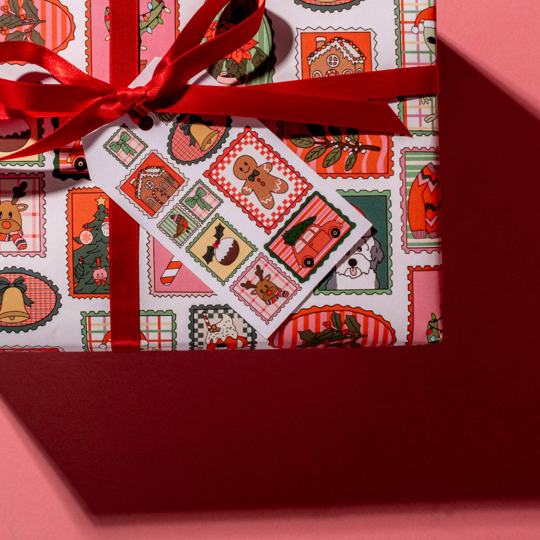 Holiday Stamps Gift Tags