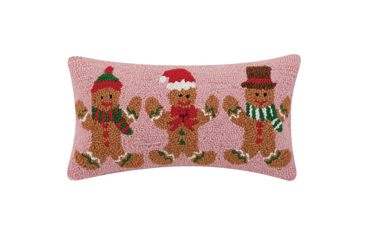 Gingerbreads Group Three Hook Pillow