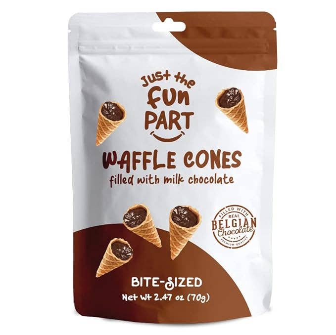 Milk Chocolate Mini Waffle Cones