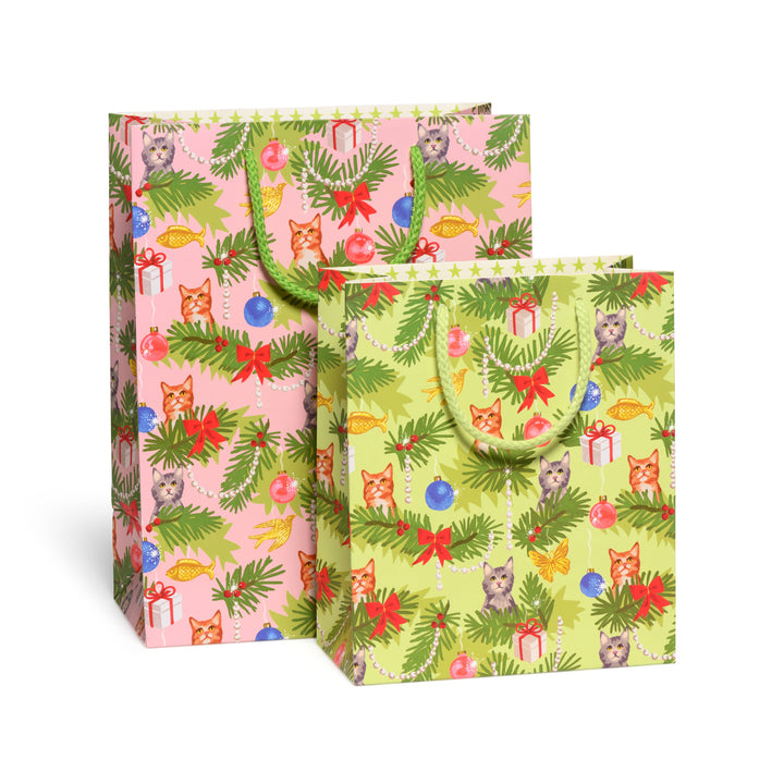 Medium Christmas Cats Gift Bag