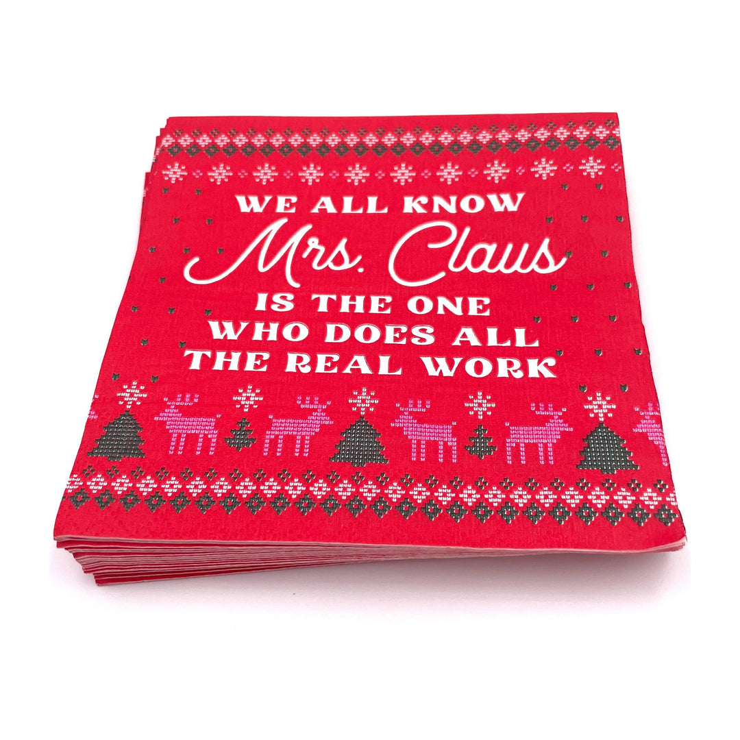 Funny Christmas Cocktail Napkins