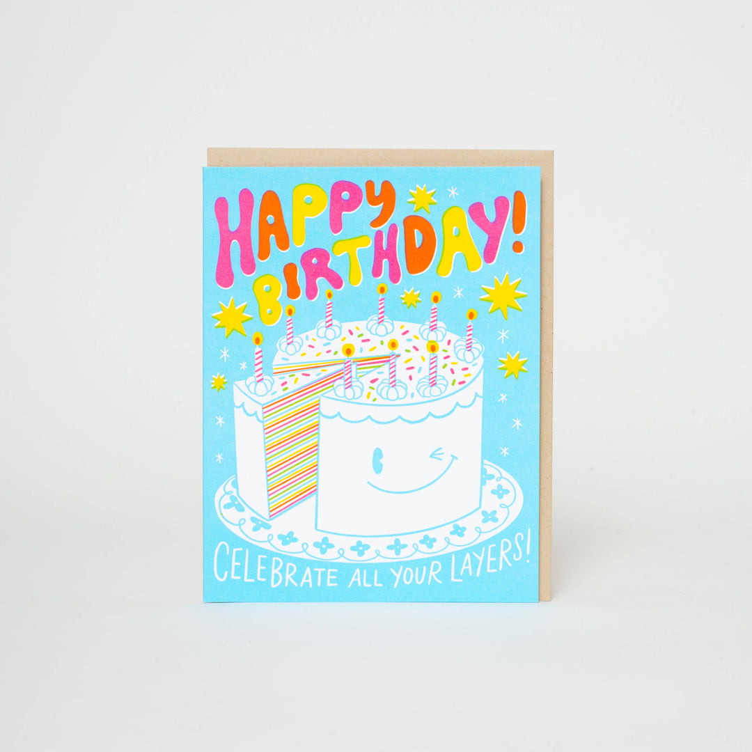 Cake Layers Birthday Card