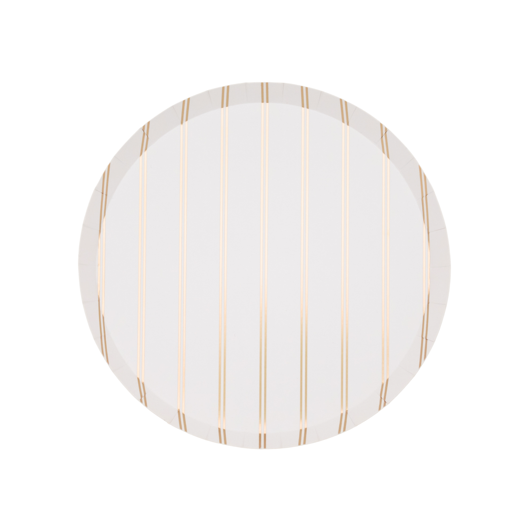 Gold Signature Stripe Small Plates