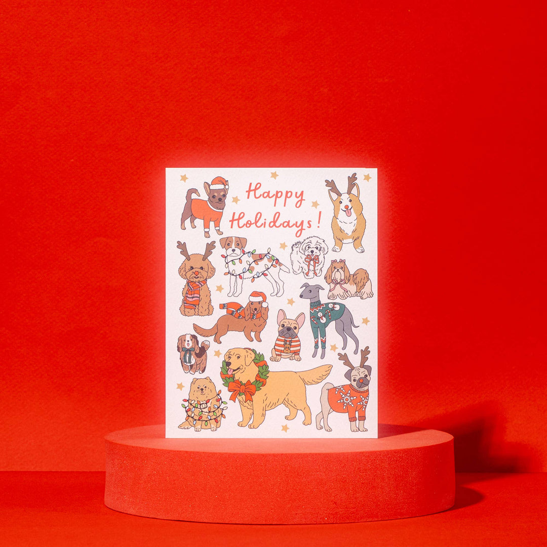 Holiday Dogs Card