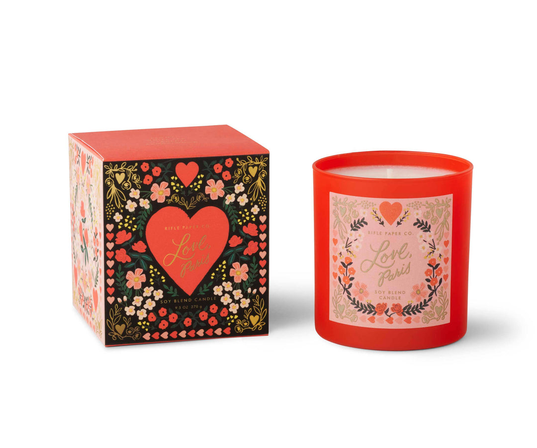 Love Paris 9 oz Glass Candle