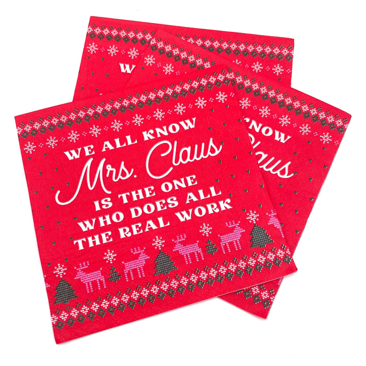 Funny Christmas Cocktail Napkins