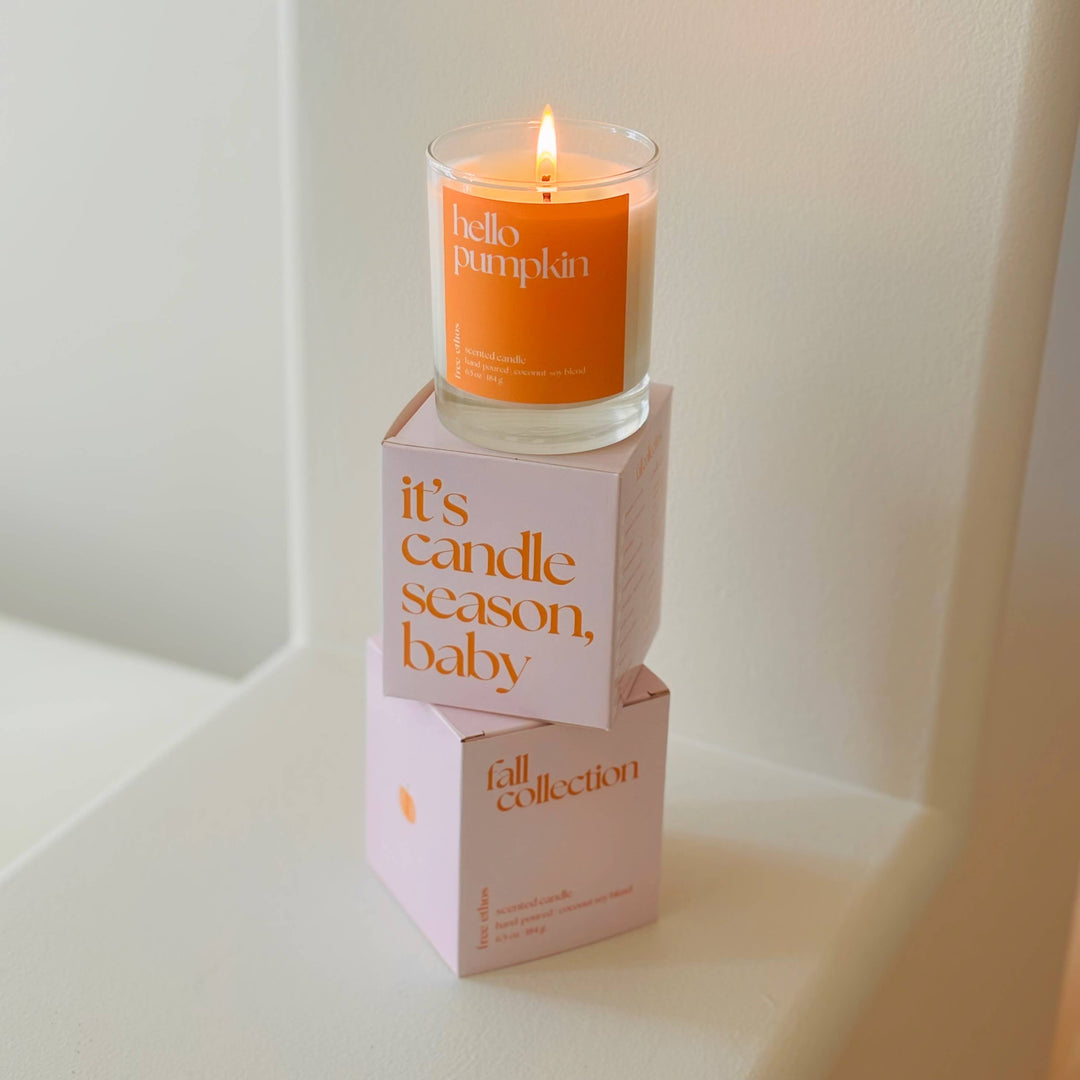 Hello Pumpkin Fall Candle