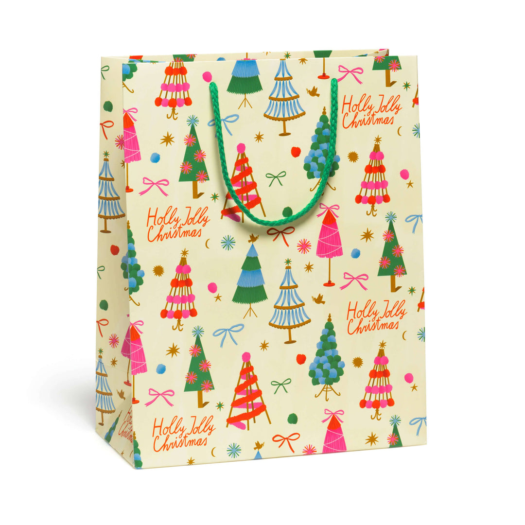 Large Holly Jolly Trees Gift Bag