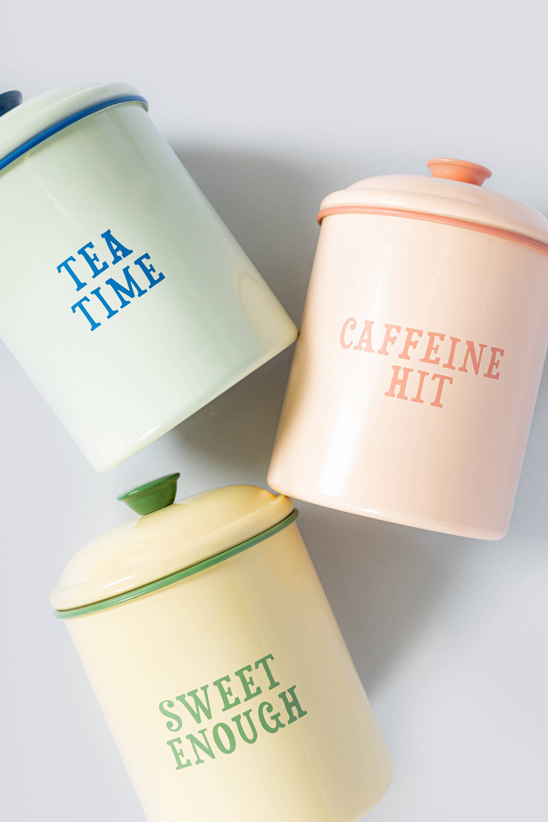 Yvonne Ellen Enamel Storage Tin (Coffee)