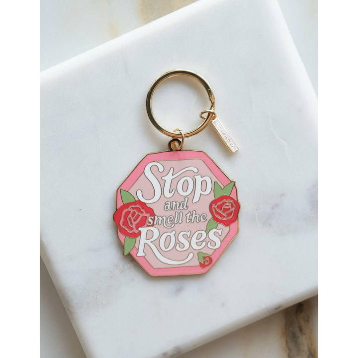 Smell The Roses Keychain