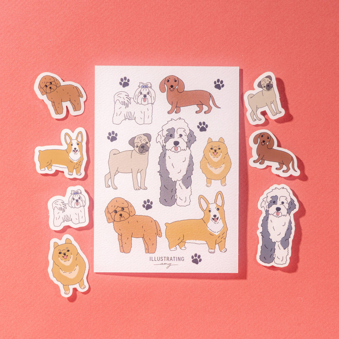 Dog Sticker Collection