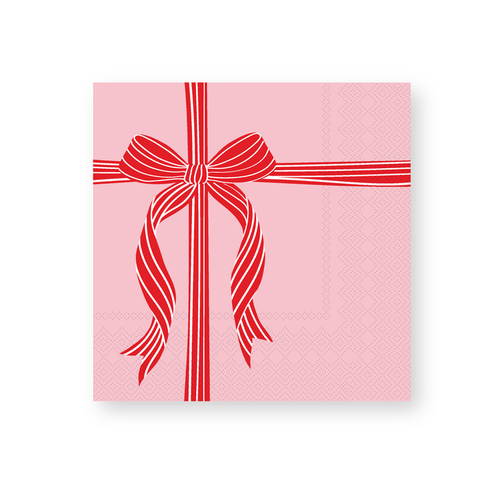 Christmas Red Bow Napkins