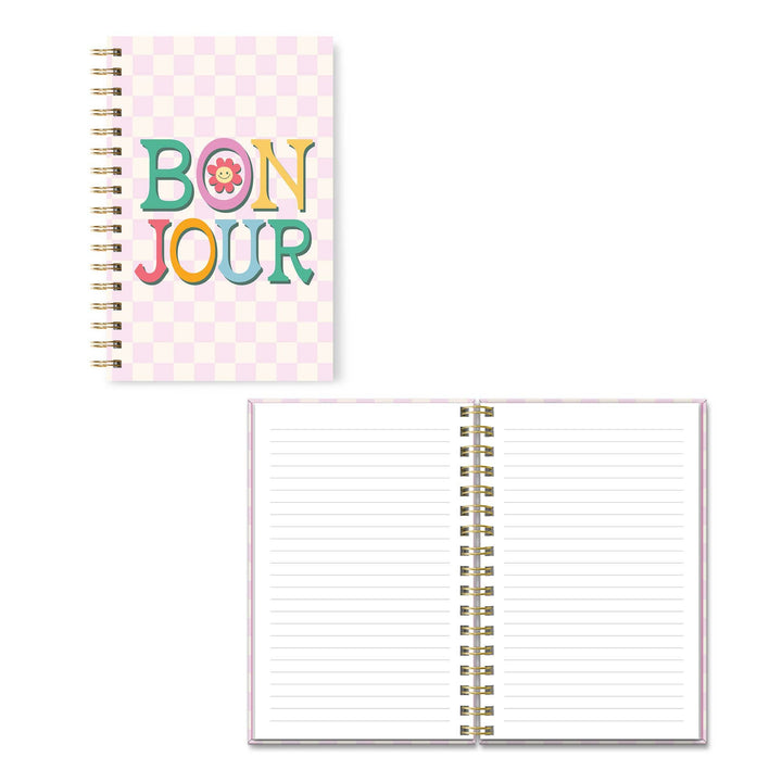 Bonjour Medium Spiral Notebook