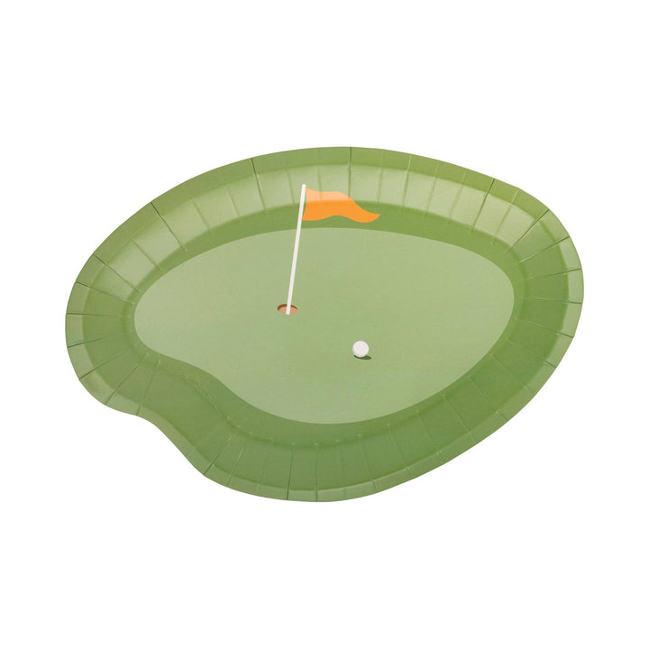 Putting Green Paper Plate