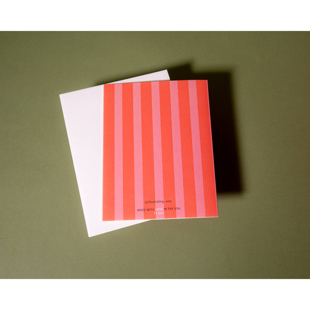 Thank You Bloom Stripe Boxed Notes