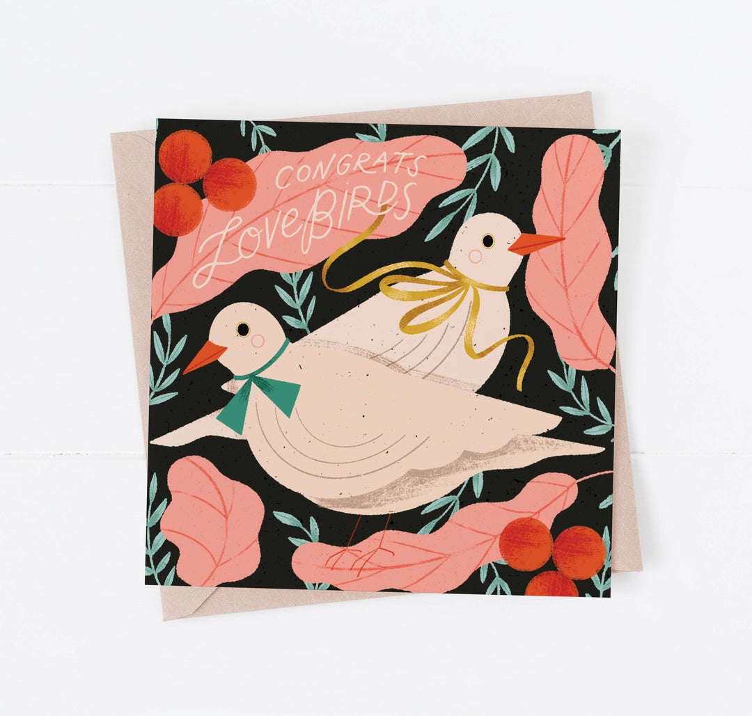 Congrats Love Birds Card