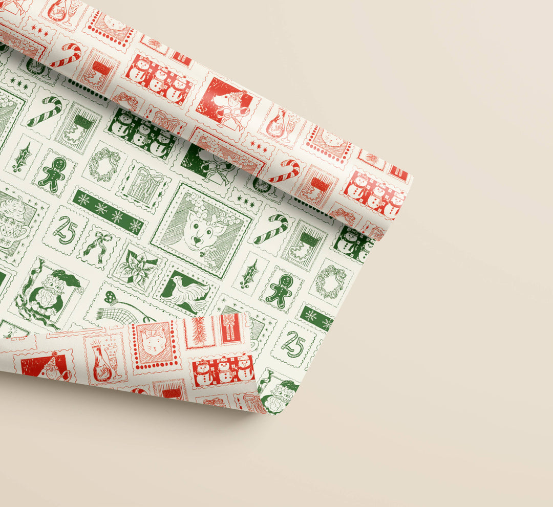 North Pole Post Double Sided Gift Wrap