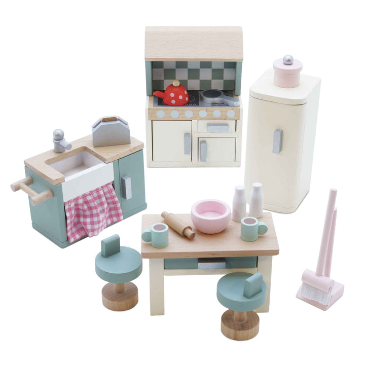 Wooden Dolls House Kitchen Furniture