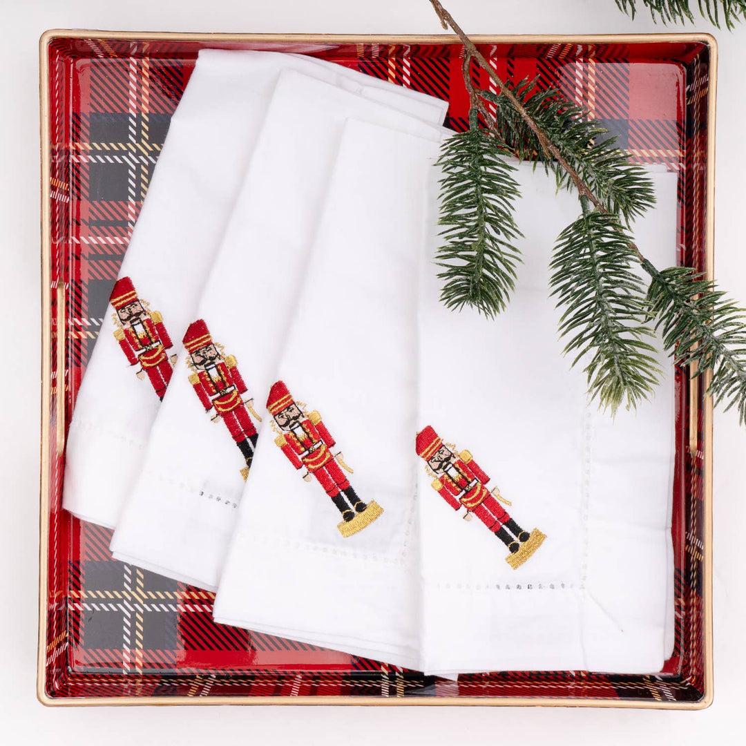 Nutcracker Embroidered Dinner Napkin