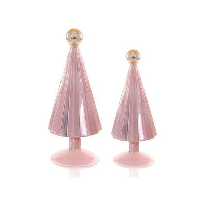 Pleated Trees-Small Light Pink Set/2