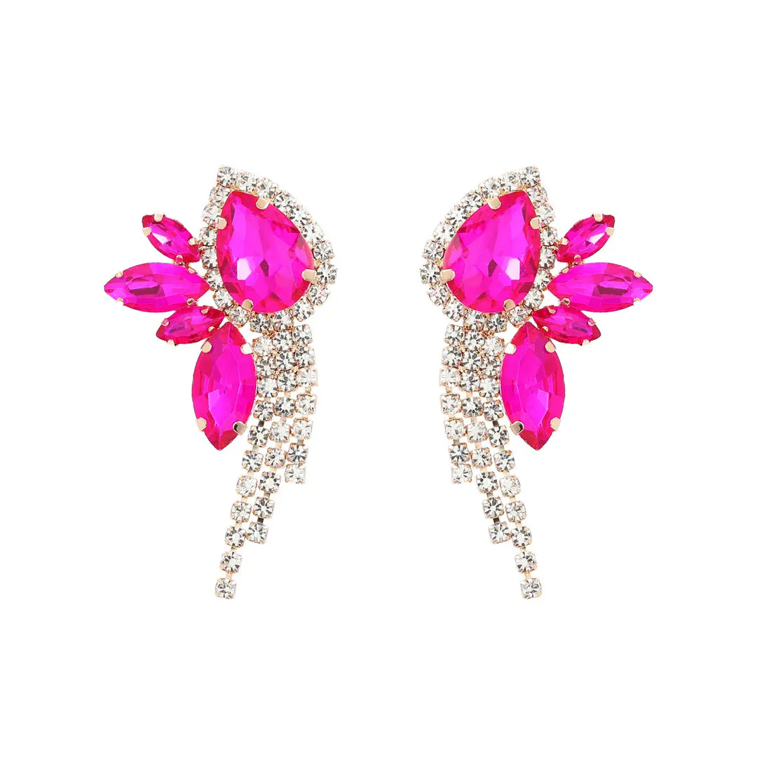 Pink Pear Earrings