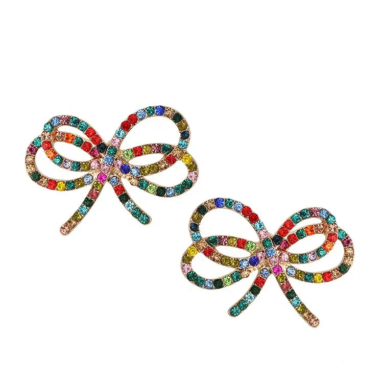 Colorful Bow Earrings