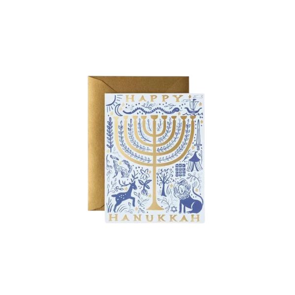 Twelve Tribes Menorah Card