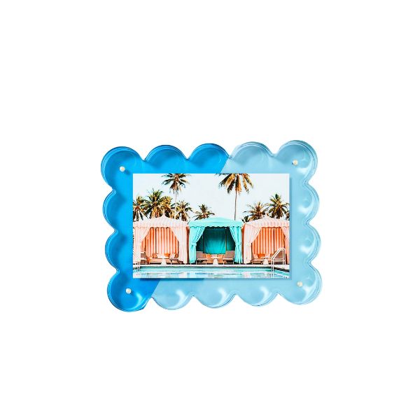 Blue Acrylic Picture Frame