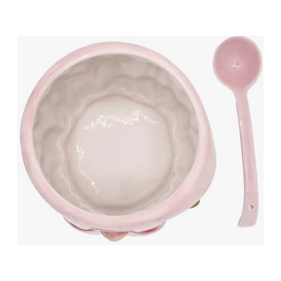 Pink Santa Punch Bowl & Ladle