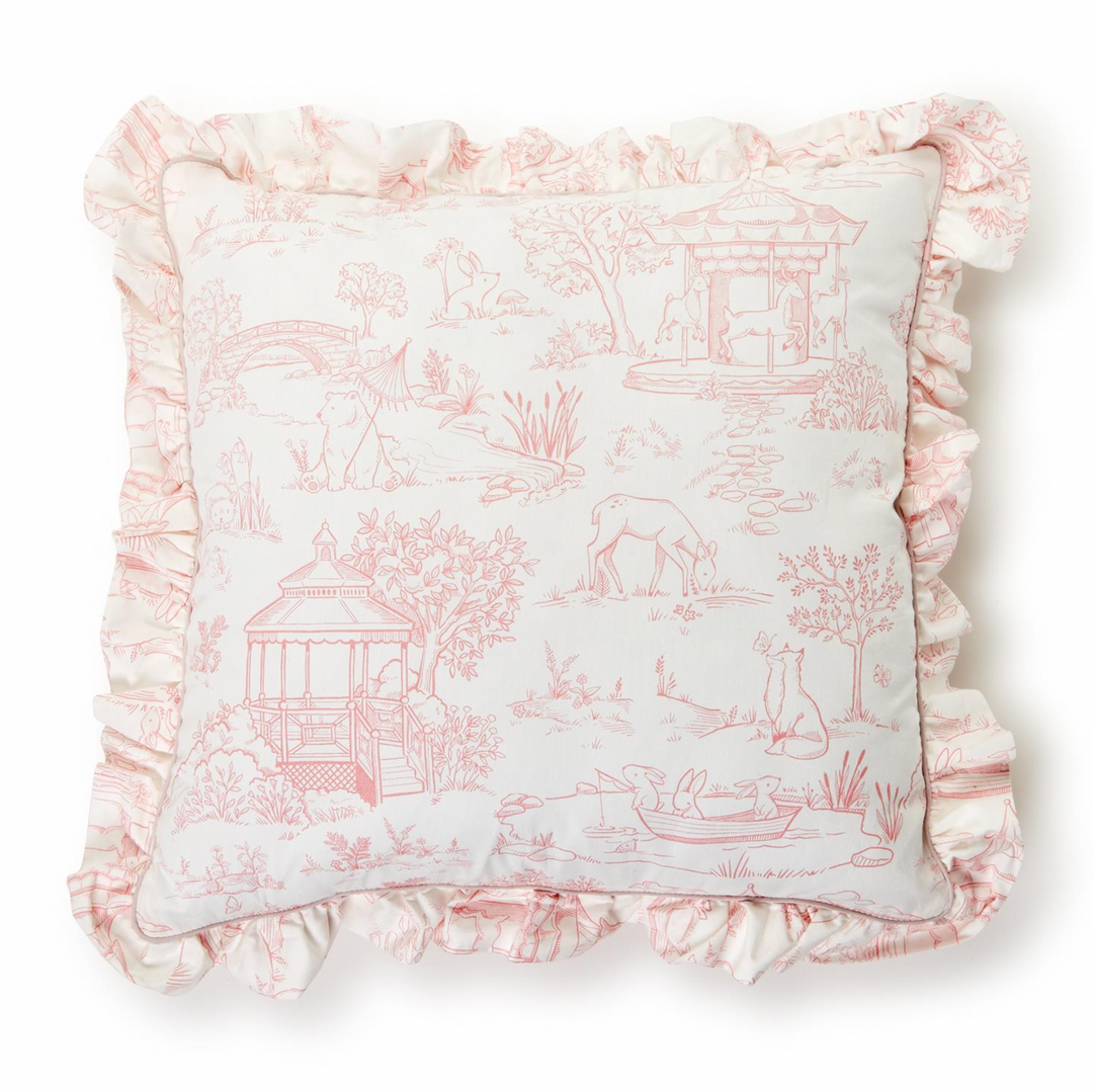 Animal Toile Decorative Pillow