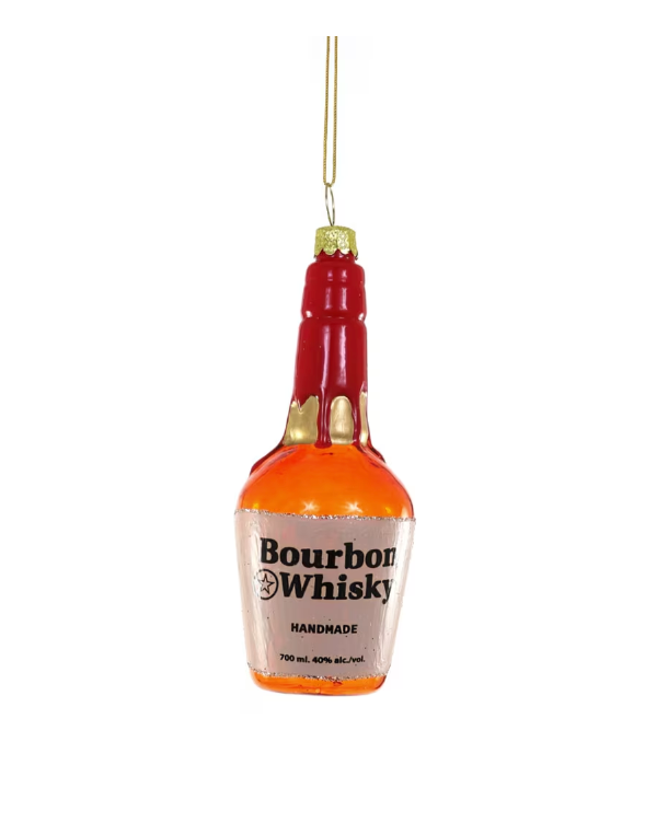 Bourbon Whiskey Bottle Ornament