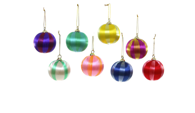 Striped Thread Bauble