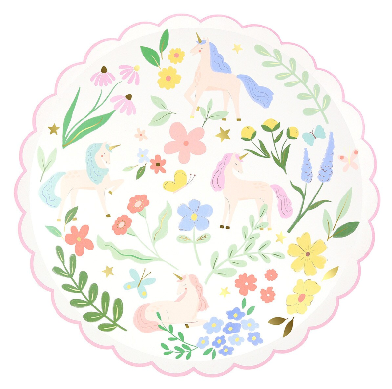 Meadow Unicorns Dinner Plates