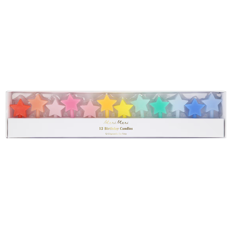 Rainbow Star Candles