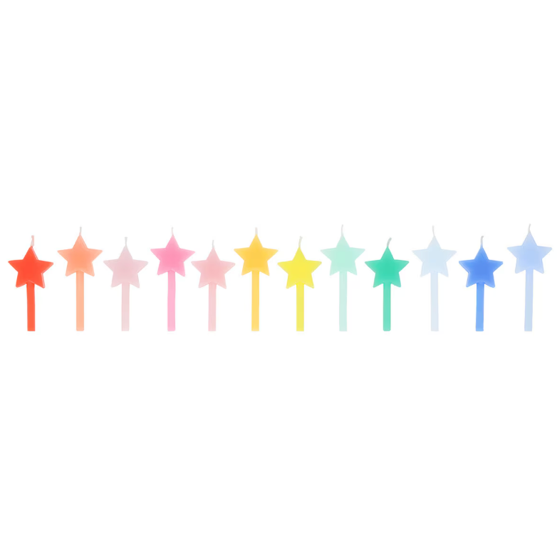 Rainbow Star Candles