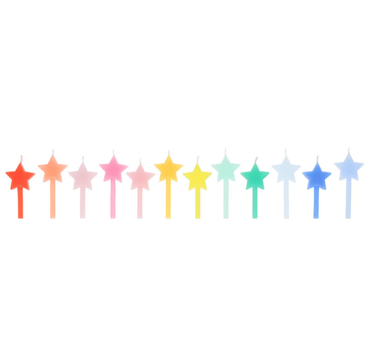 Rainbow Star Candles